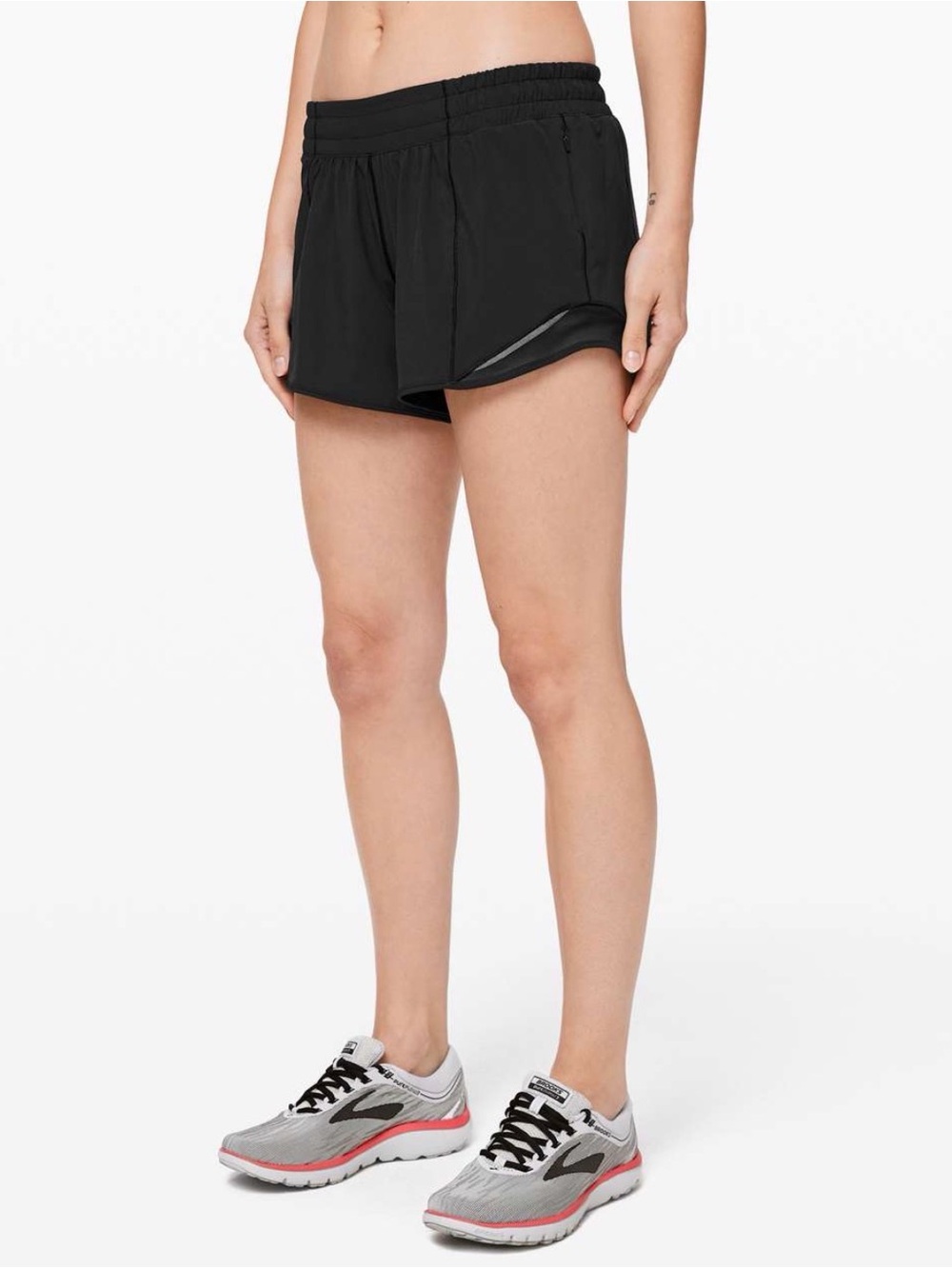 Lululemon Hotty Hot Short II Long 4” Lined Black Size 6